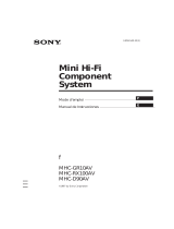 Sony MHC-RX100AV Mode d'emploi