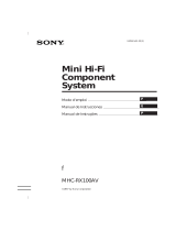 Sony MHC-RX100AV Mode d'emploi