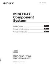 Sony MHC-R500 Mode d'emploi