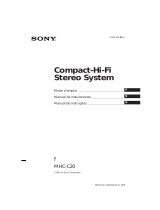 Sony MHC-C20 Mode d'emploi