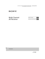 Sony STR-DN860 & STRDN860 Le manuel du propriétaire