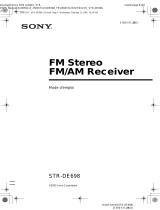 Sony STR-DE698 Mode d'emploi
