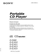 Sony D-EJ615 Mode d'emploi