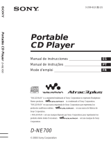 Sony D-NE700 Mode d'emploi
