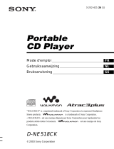 Sony D-NE518CK Le manuel du propriétaire