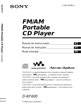 Sony D-NF600 Mode d'emploi