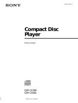 Sony CDP-CX300 Le manuel du propriétaire