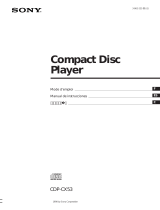 Sony CDP-CX53 Le manuel du propriétaire