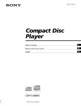 Sony CDP-CA80ES Le manuel du propriétaire