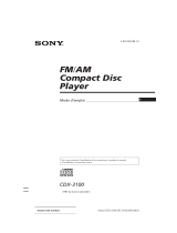 Sony CDX-3100 Le manuel du propriétaire