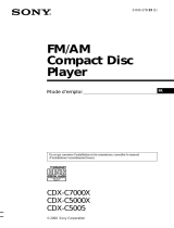 Sony CDX-C5005 Le manuel du propriétaire