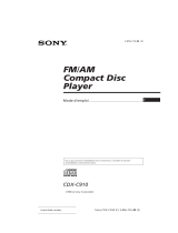 Sony CDX-C910 Le manuel du propriétaire
