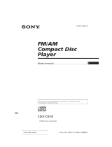 Sony CDX-C610 Mode d'emploi