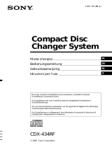 Sony CDX-434RF Le manuel du propriétaire