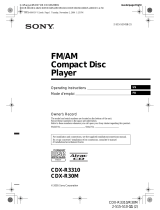 Sony CDX-R30M Mode d'emploi