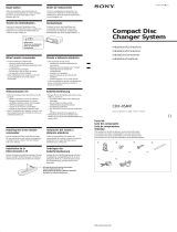 Sony CDX-454RF Guide d'installation