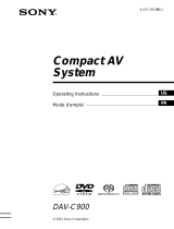 Sony DAV-C900 Mode d'emploi