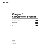 Sony CMT-T1 Mode d'emploi