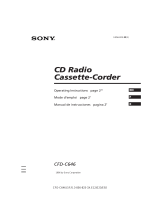 Sony CFD-C646 Manuel utilisateur
