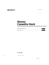 Sony TC-RX300 Mode d'emploi
