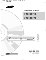 Samsung DVD-HR721 Manuel utilisateur