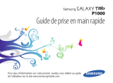 Samsung GT-P1000/M16 Guide de démarrage rapide