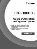 Canon IXUS 1000 HS Le manuel du propriétaire