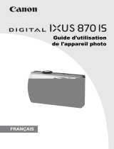 Canon Digital IXUS 870 IS Le manuel du propriétaire