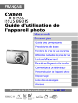 Canon Digital IXUS 860 IS Le manuel du propriétaire
