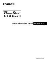 Canon PowerShot G1 X Mark III Guide de démarrage rapide