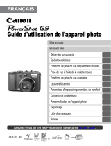 Canon PowerShot G9 Le manuel du propriétaire