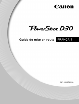 Canon PowerShot D30 Guide de démarrage rapide
