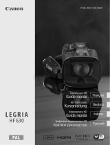 Canon LEGRIA HF G30 Guide de démarrage rapide