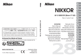 Nikon AF-S NIKKOR 28mm f/1.8G Manuel utilisateur