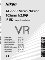 Nikon Nikkor AF-S VR Micro-Nikkor 105mm f/2.8G IF-ED Manuel utilisateur