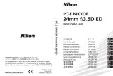 Nikon PC-E NIKKOR 24mm f/3.5D ED Manuel utilisateur