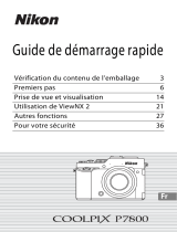 Nikon COOLPIX P7800 Guide de démarrage rapide