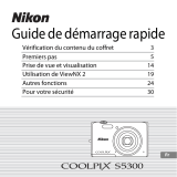 Nikon COOLPIX S5300 Guide de démarrage rapide