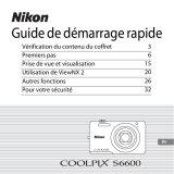 Nikon COOLPIX S6600 Guide de démarrage rapide