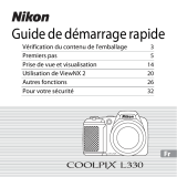Nikon COOLPIX L330 Guide de démarrage rapide