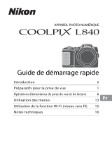 Nikon COOLPIX L840 Guide de démarrage rapide
