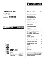 Panasonic DVD-RV32EG Le manuel du propriétaire