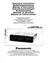 Panasonic CQDP38L Mode d'emploi
