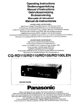 Panasonic CQRD105 Le manuel du propriétaire