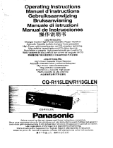 Panasonic CQR115L Mode d'emploi