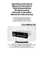 Panasonic CQR805 Mode d'emploi