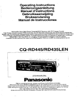 Panasonic CQRD445 Le manuel du propriétaire