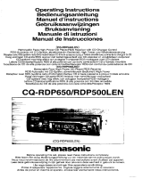 Panasonic CQRDP650 Mode d'emploi