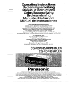 Panasonic CQRDP855 Mode d'emploi