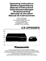Panasonic CXDP600E Mode d'emploi